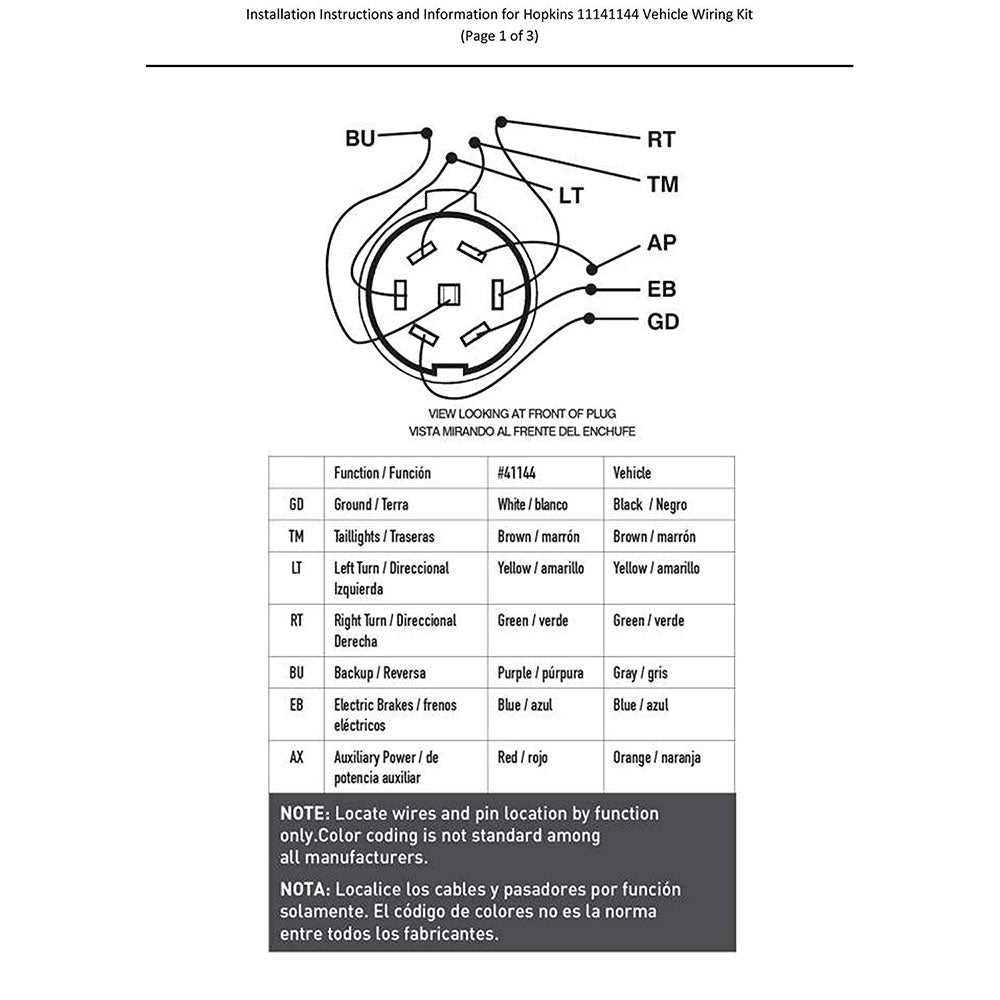 hopkins trailer connector wiring diagram