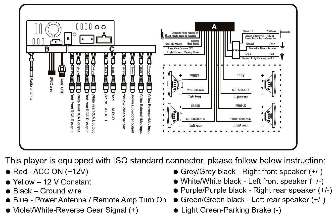 boss radio wiring diagram