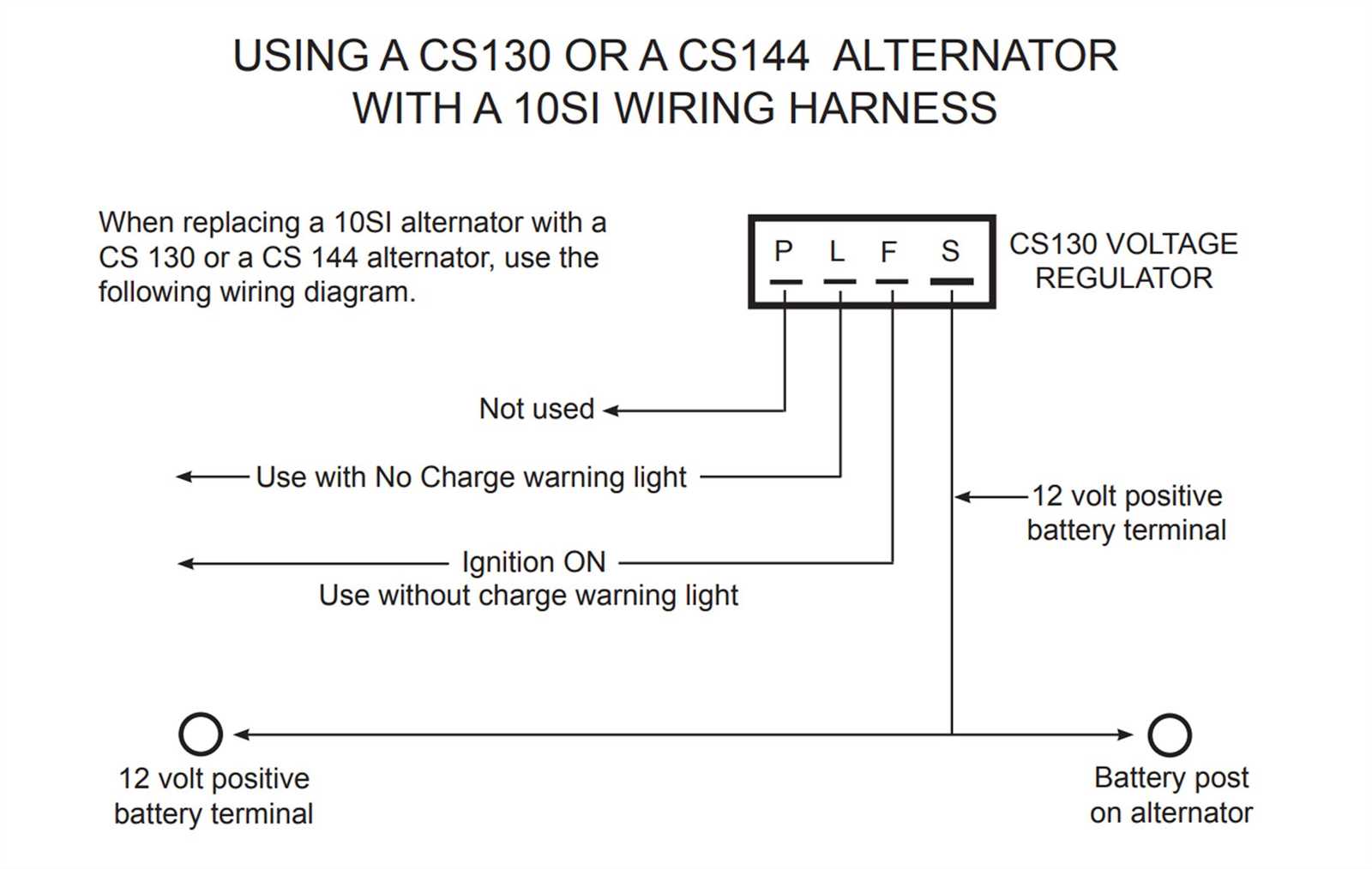 internal regulator 3 wire alternator wiring diagram