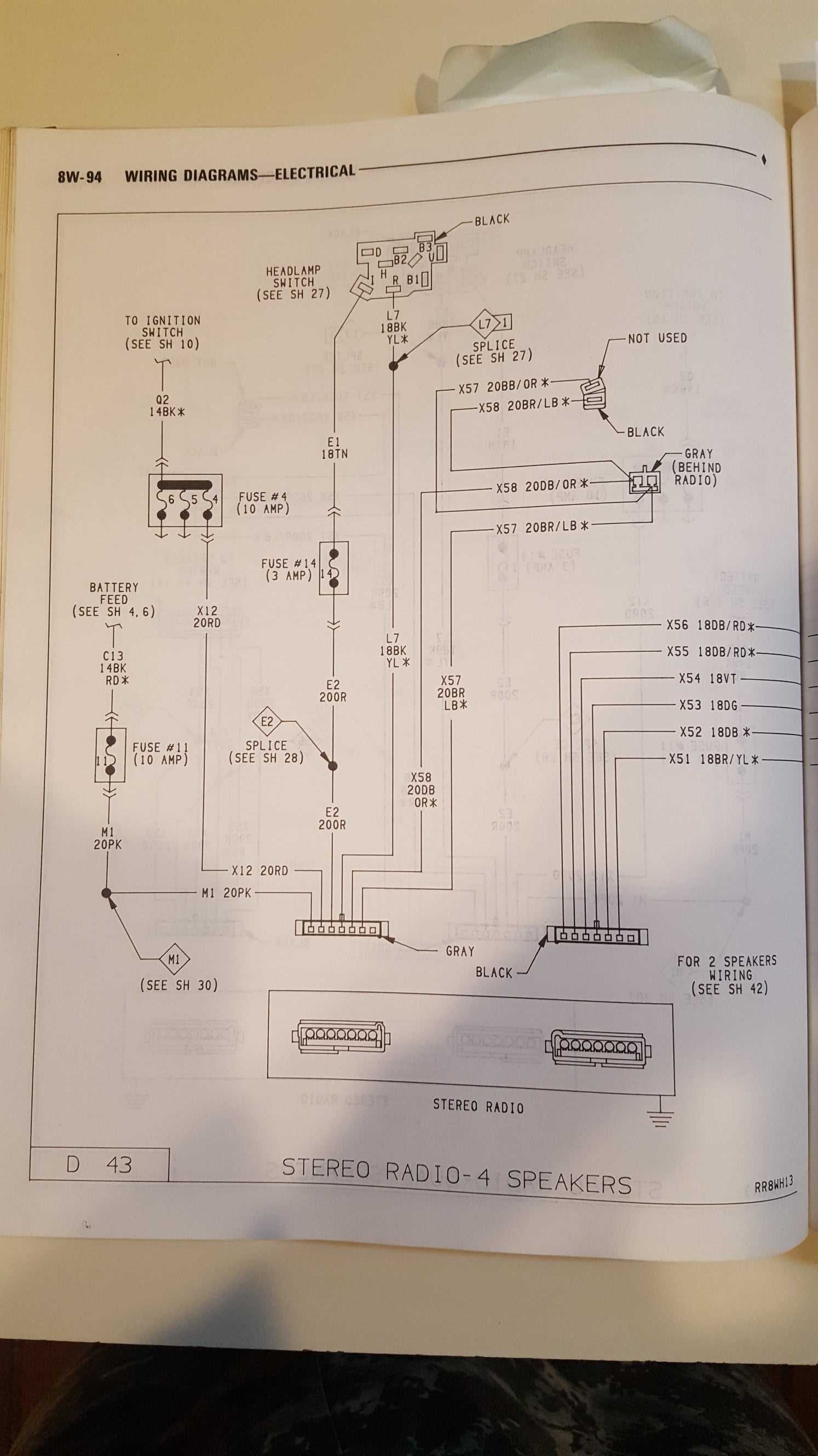 2008 dodge charger stereo wiring diagram