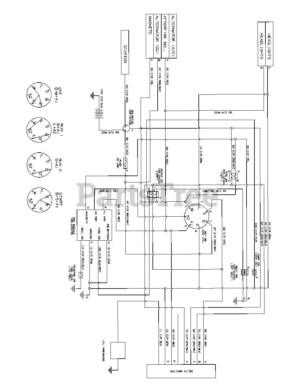 cub cadet ltx 1050 wiring diagram