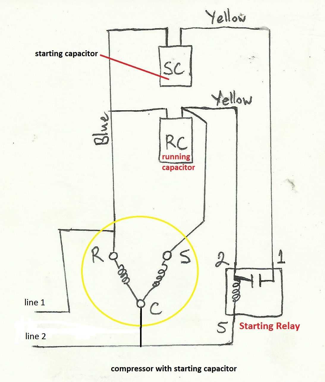 capacitor wiring diagram