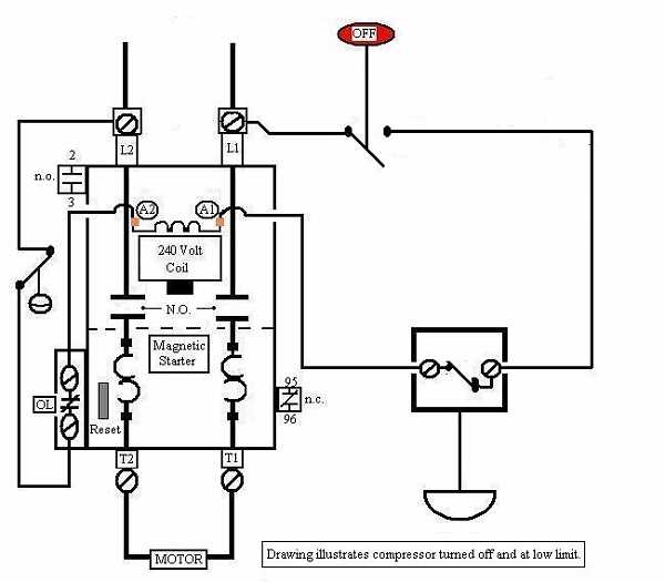 wiring diagram air compressor pressure switch