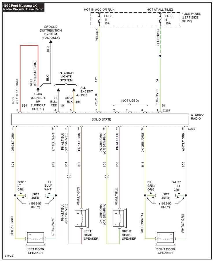 2000 ford mustang wiring diagram for radio