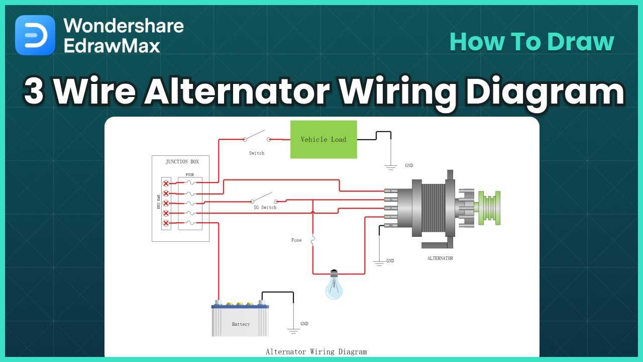 alternator exciter wiring diagram