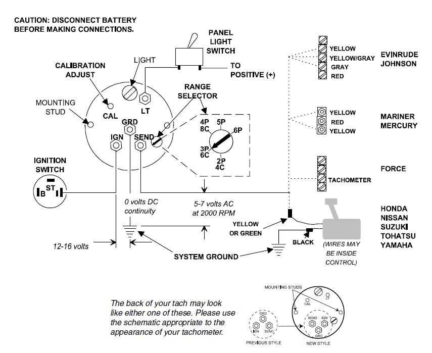 wiring diagram for auto gauge tachometer