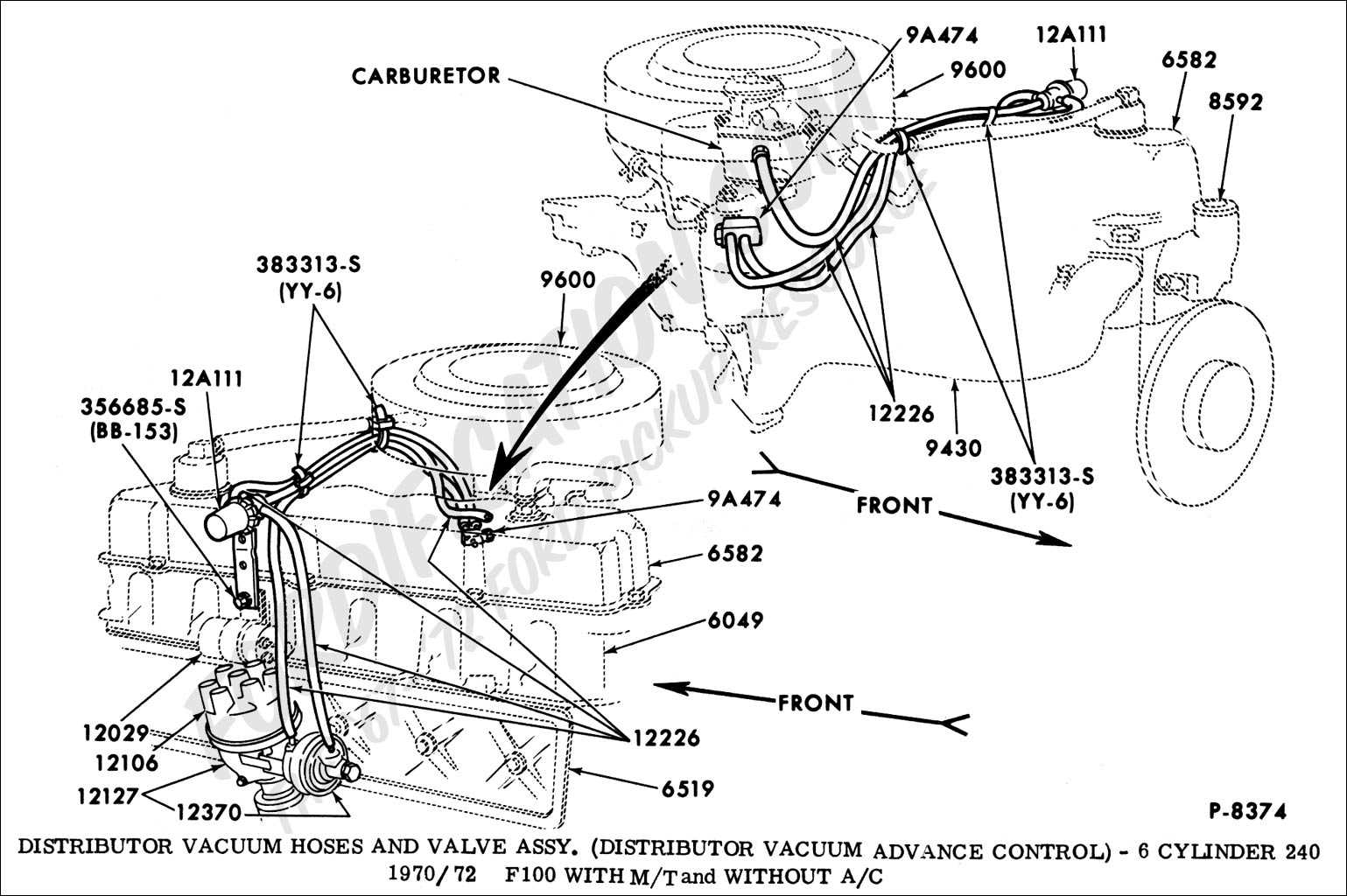 ford 300 inline 6 distributor wiring diagram