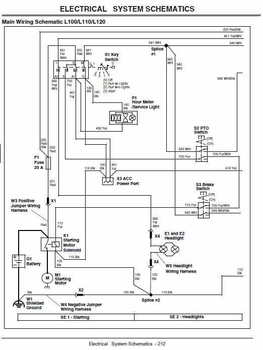 john deere 110 wiring diagram