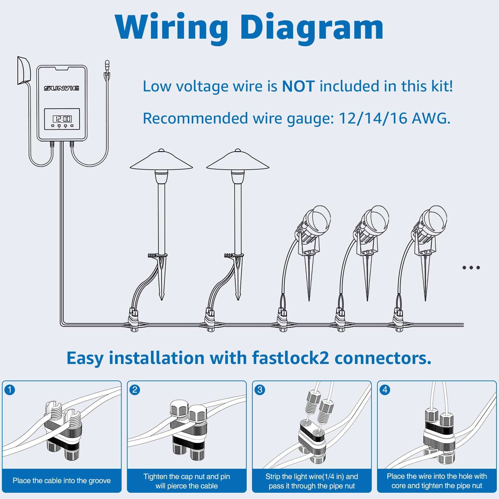 garden lights wiring diagram