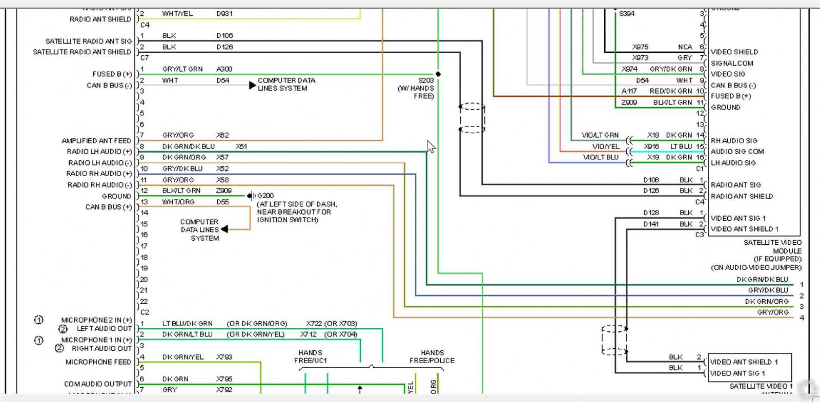2005 dodge magnum radio wiring diagram