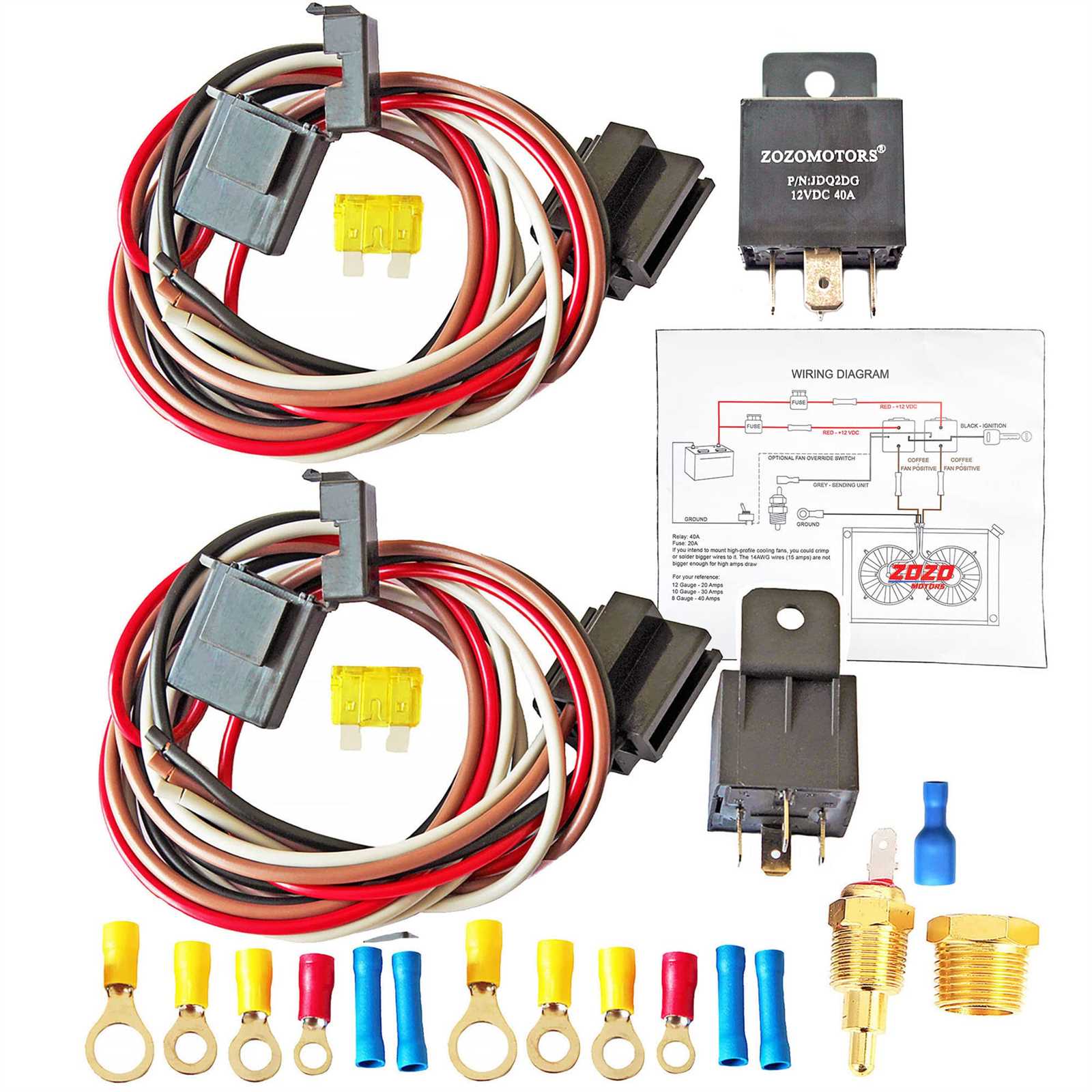 dual radiator fan wiring diagram