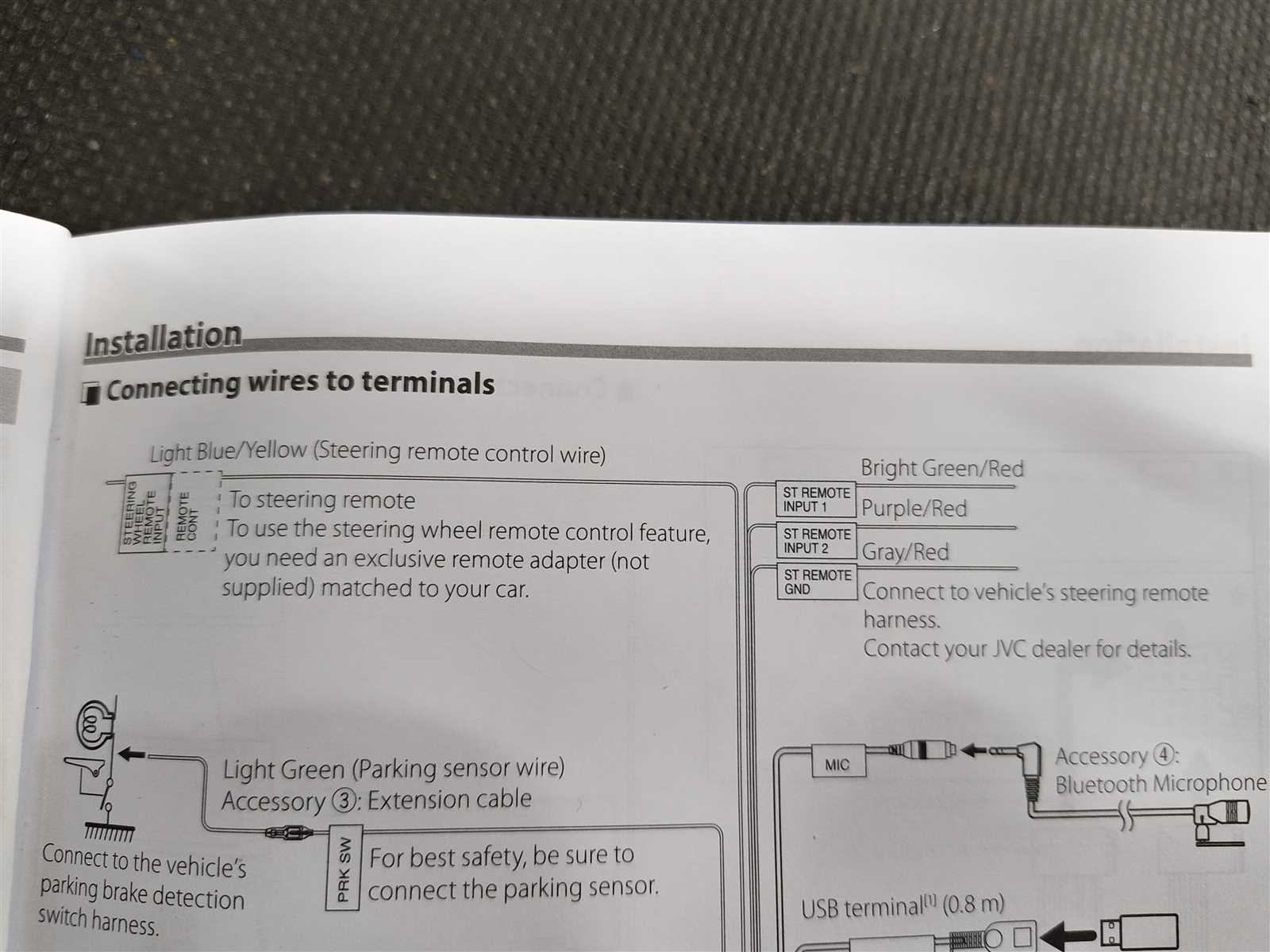 jvc steering wheel control setup wiring diagram