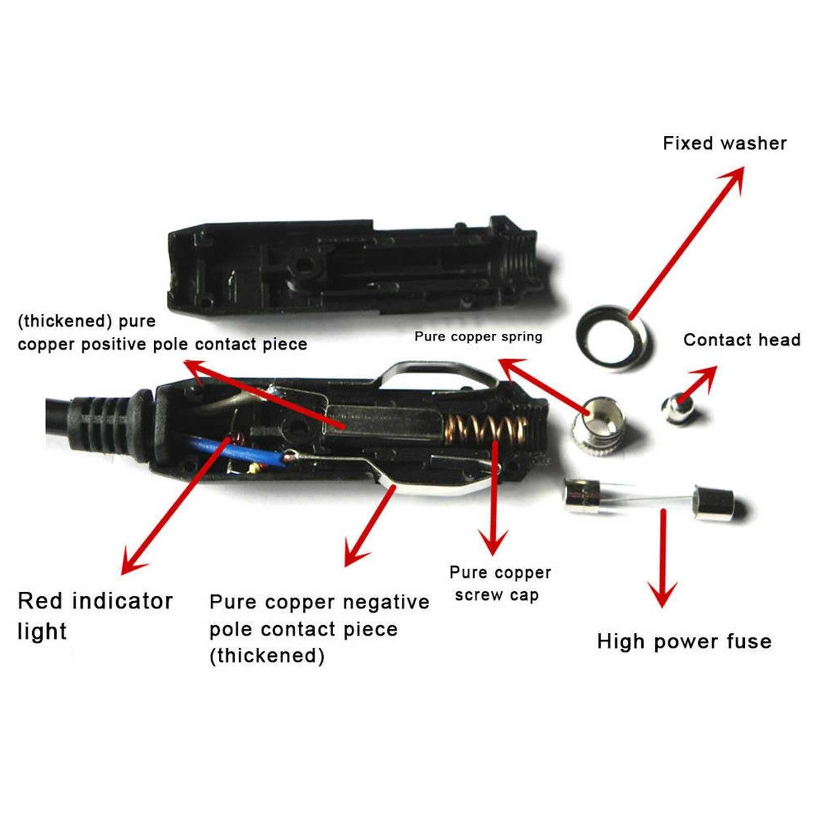 cigarette lighter plug wiring diagram