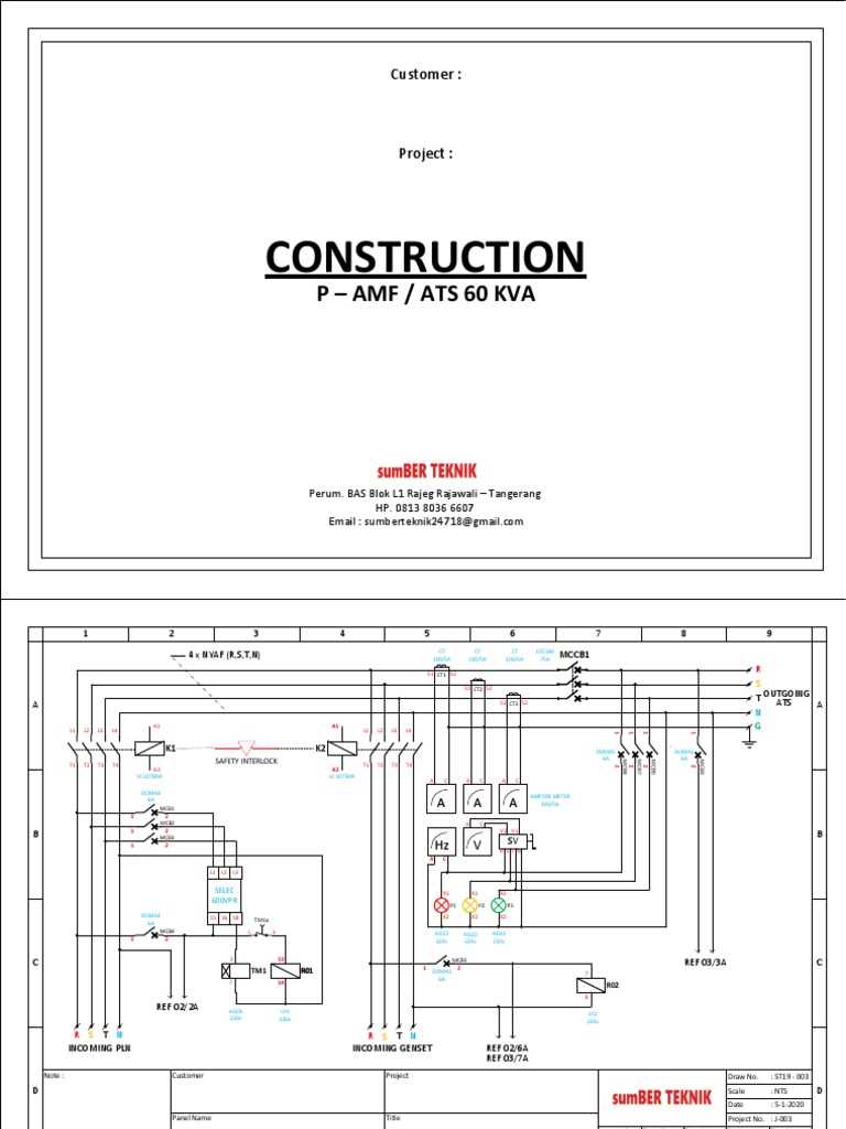 generator ats wiring diagram