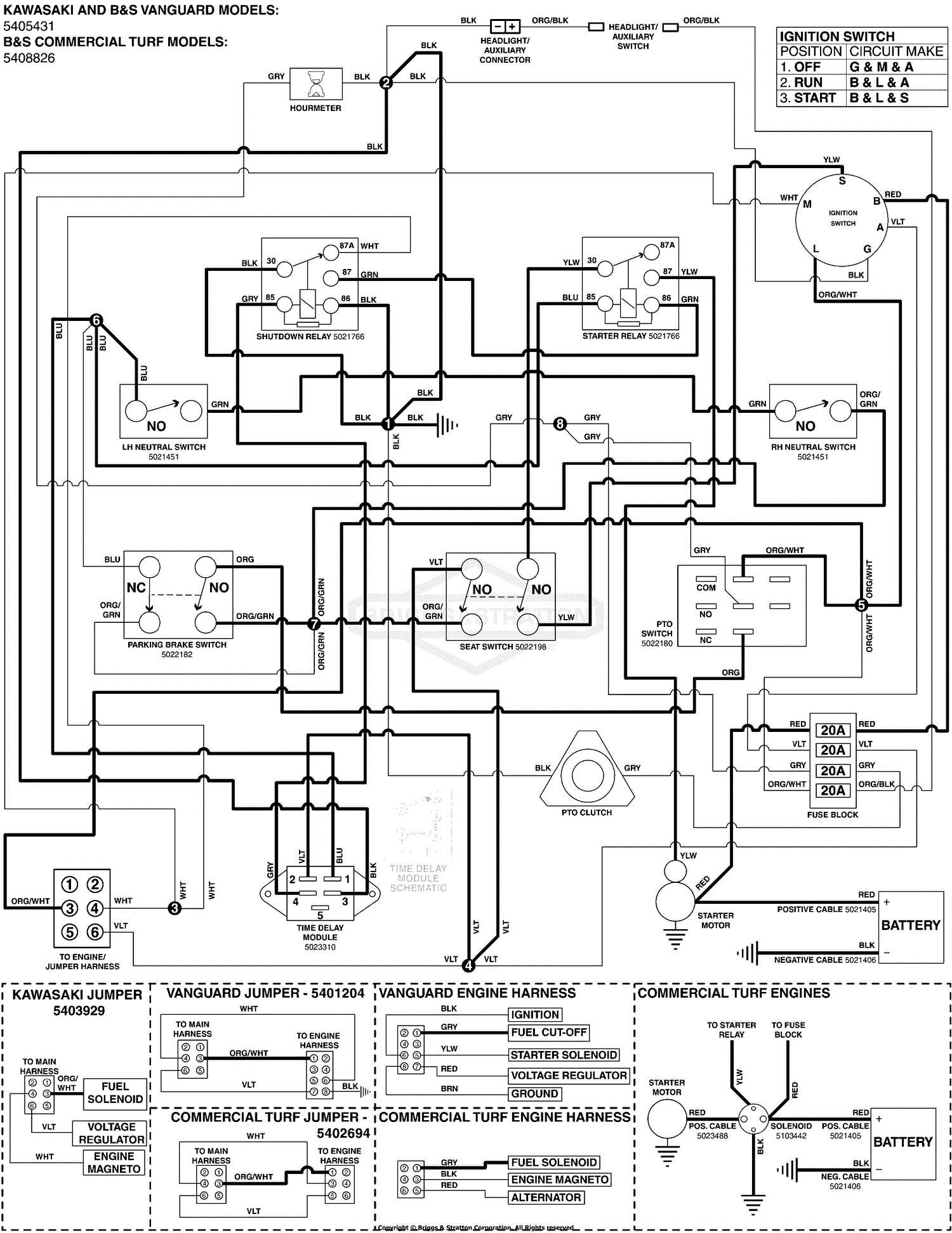 briggs and stratton wiring diagram 18 hp