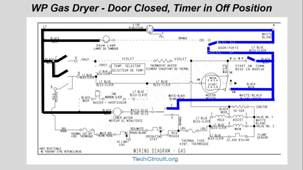 kenmore electric dryer wiring diagram