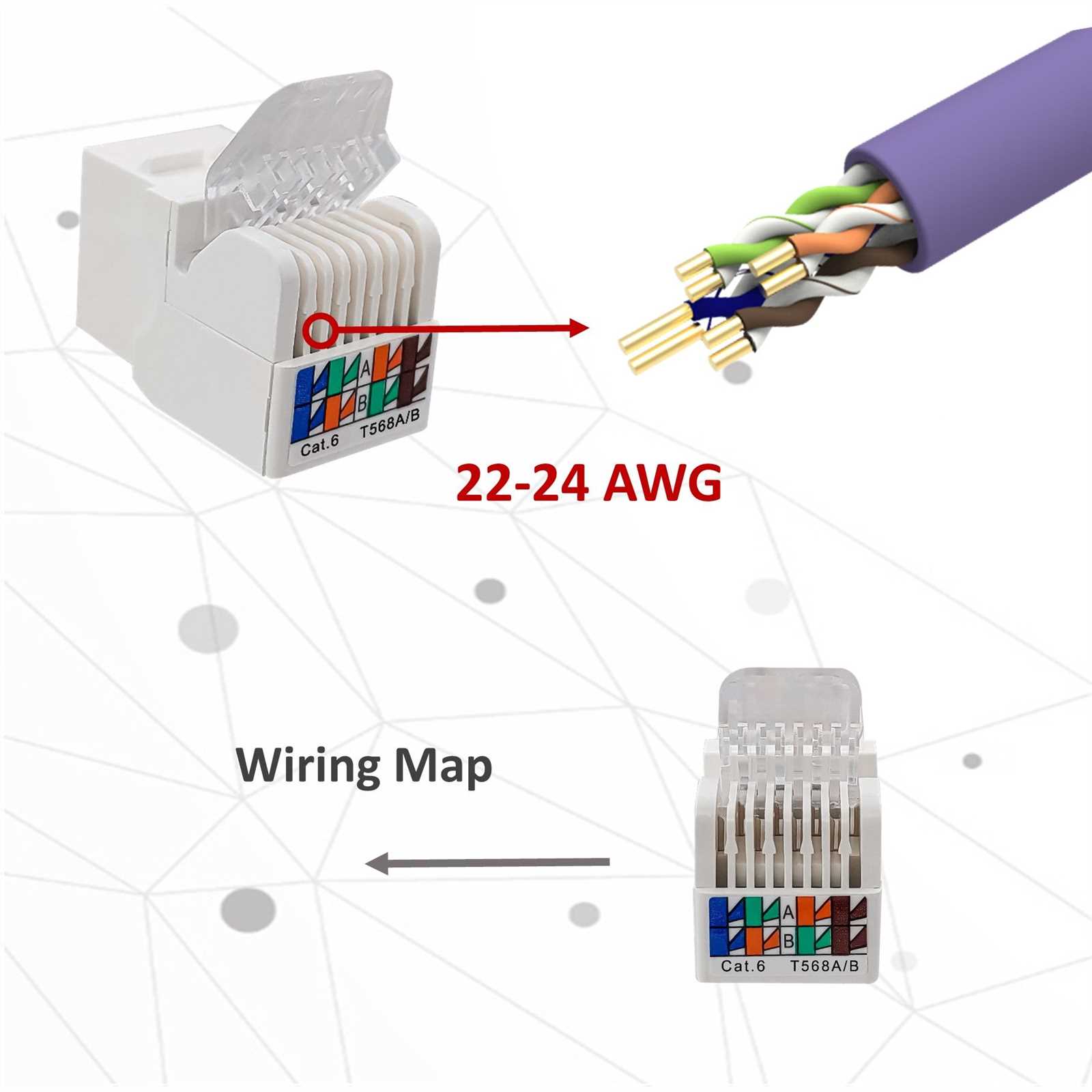 keystone jack cat6 wiring diagram