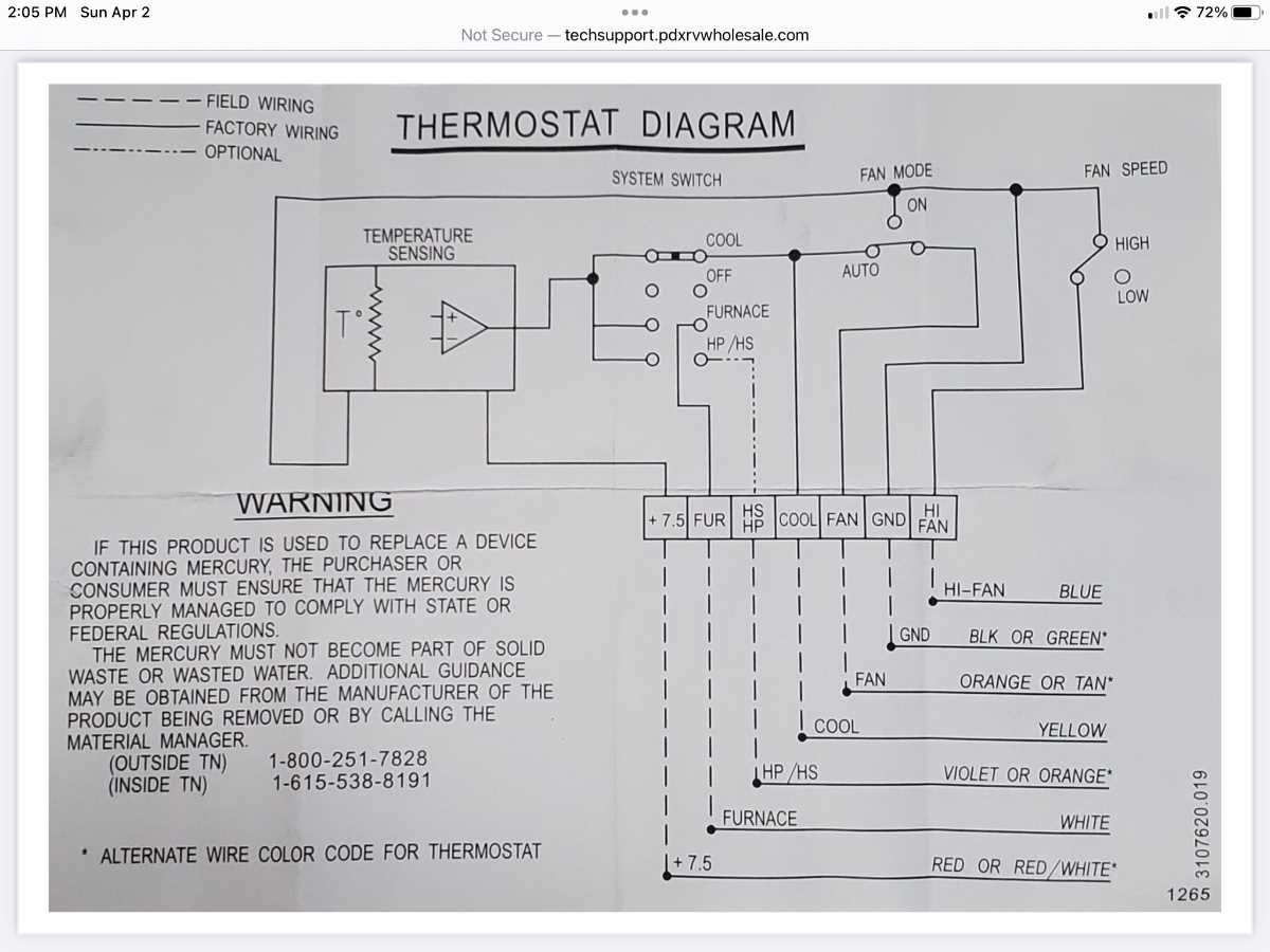 manual dometic rv thermostat wiring diagram