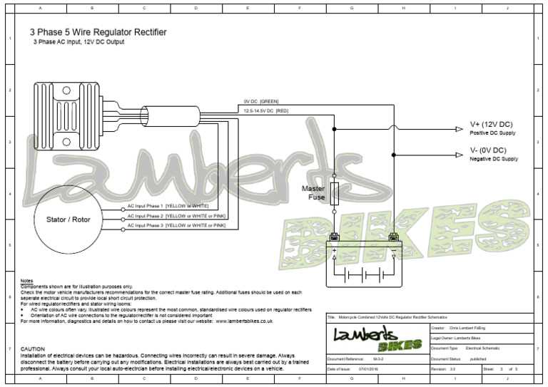 5 wire regulator rectifier wiring diagram