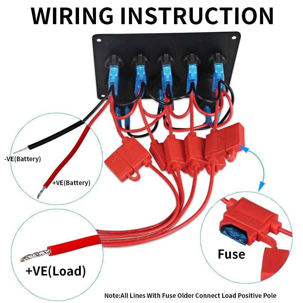 switch panel wiring diagram 12v