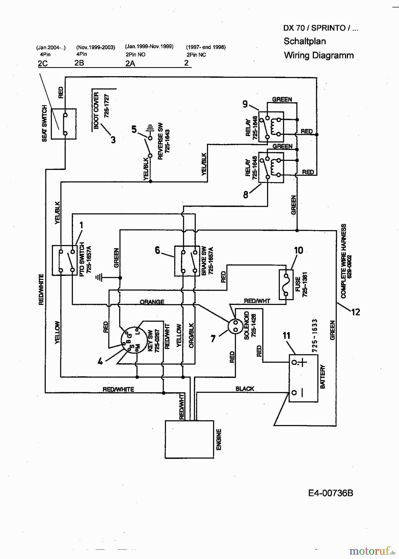 lawn mower wiring diagram