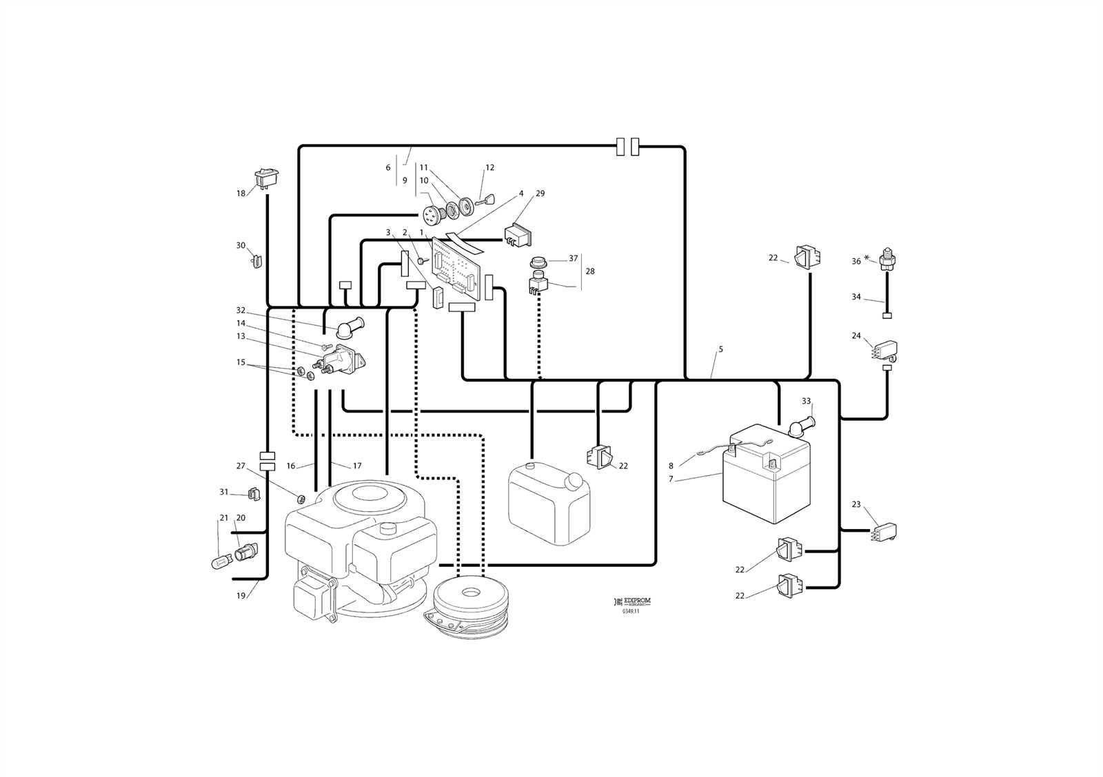 lawn mower wiring diagram