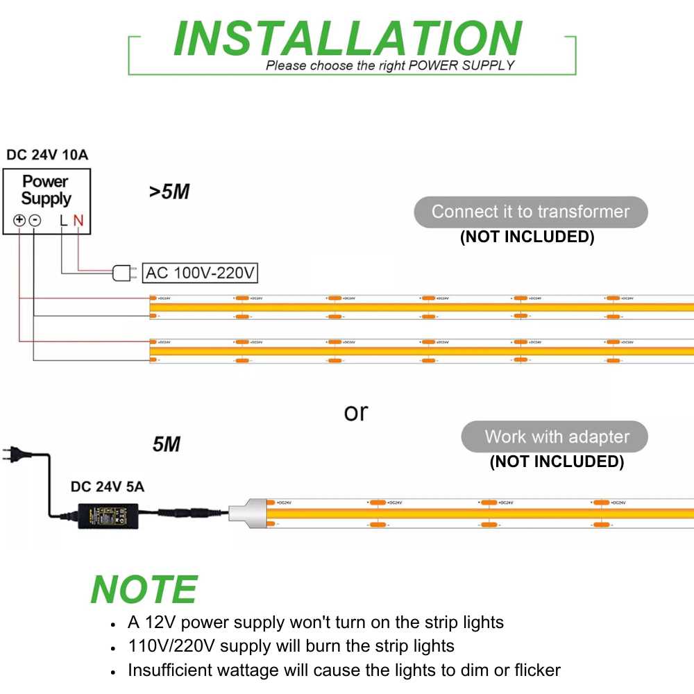 led light strips wiring diagram