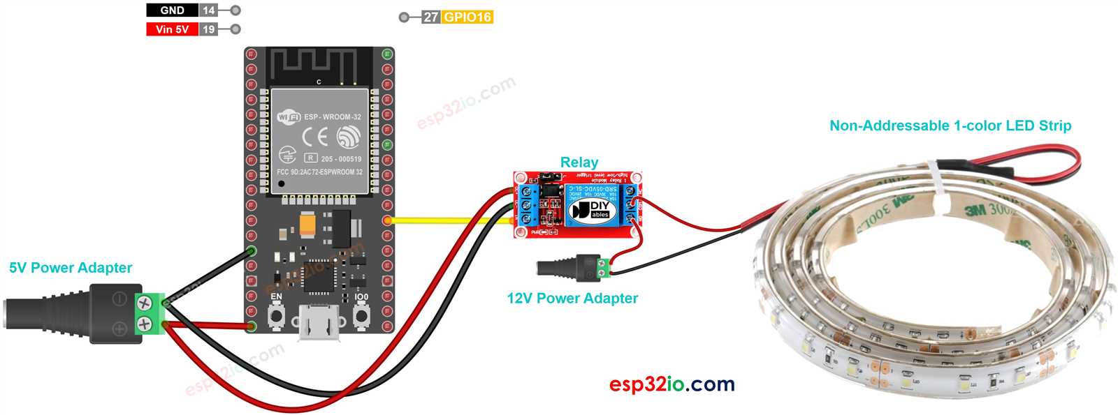 led strip wiring diagram