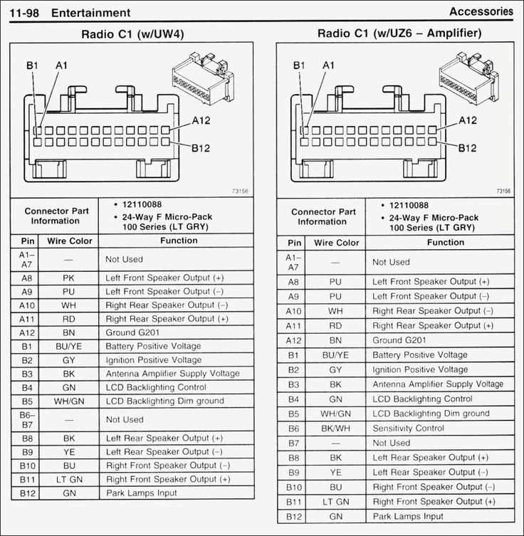 2001 chevy silverado 1500 radio wiring diagram