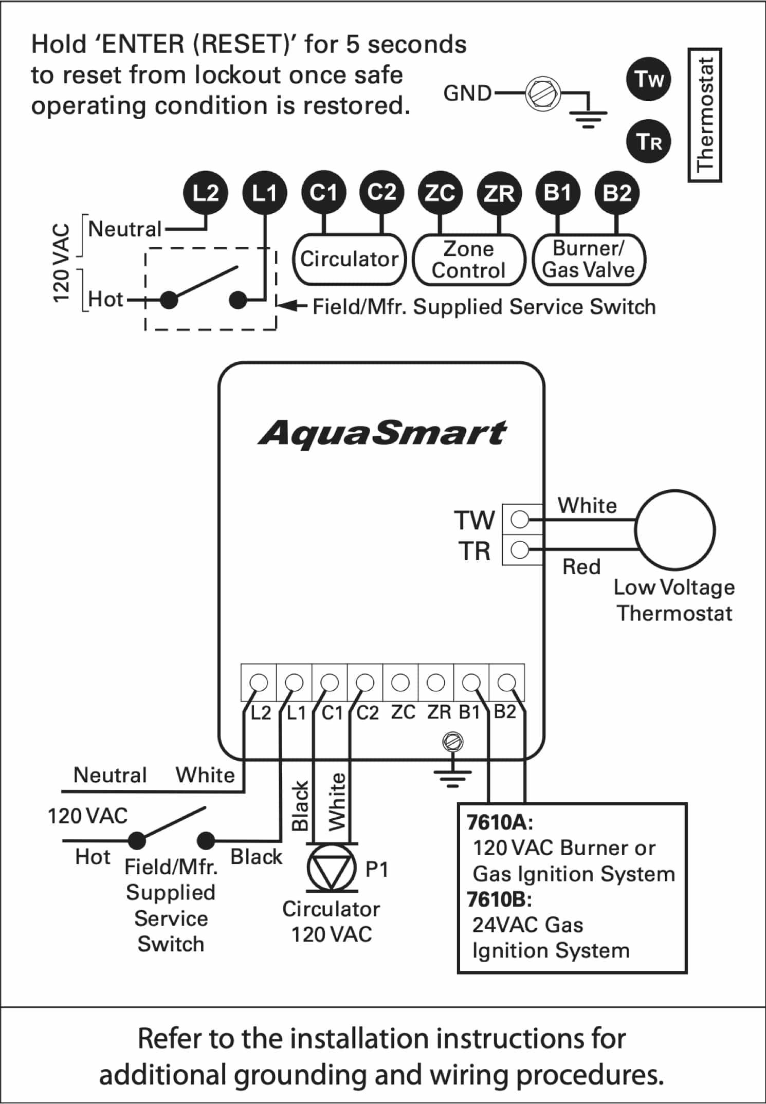 gas boiler wiring diagram