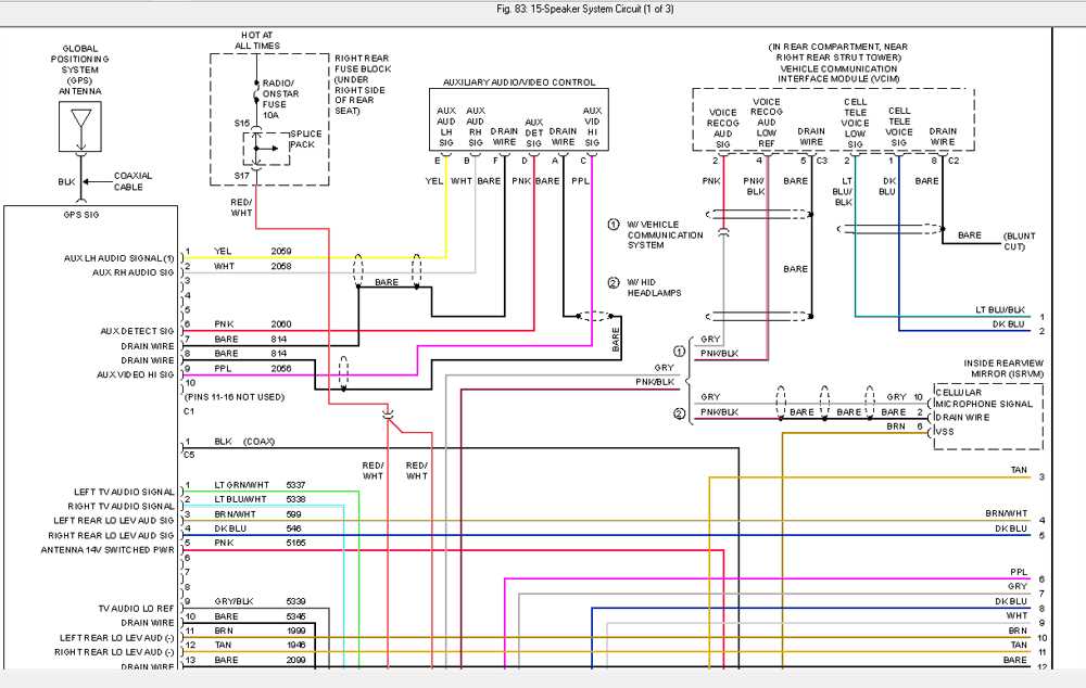 2003 cadillac deville radio wiring diagram