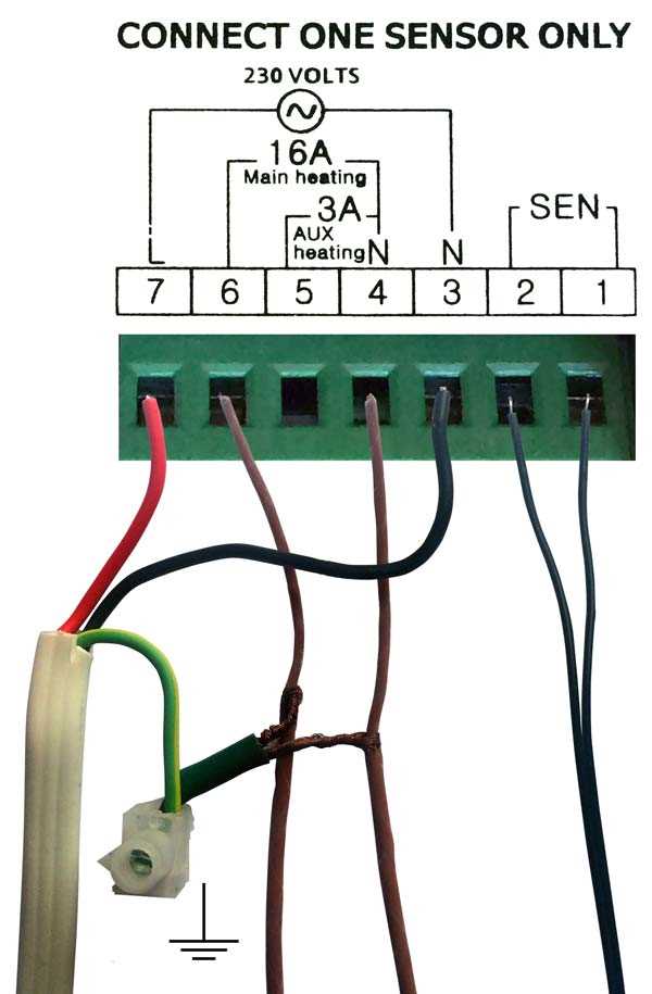 heated floor wiring diagram