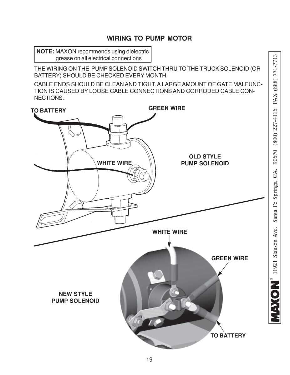 maxon 4 wire liftgate switch wiring diagram