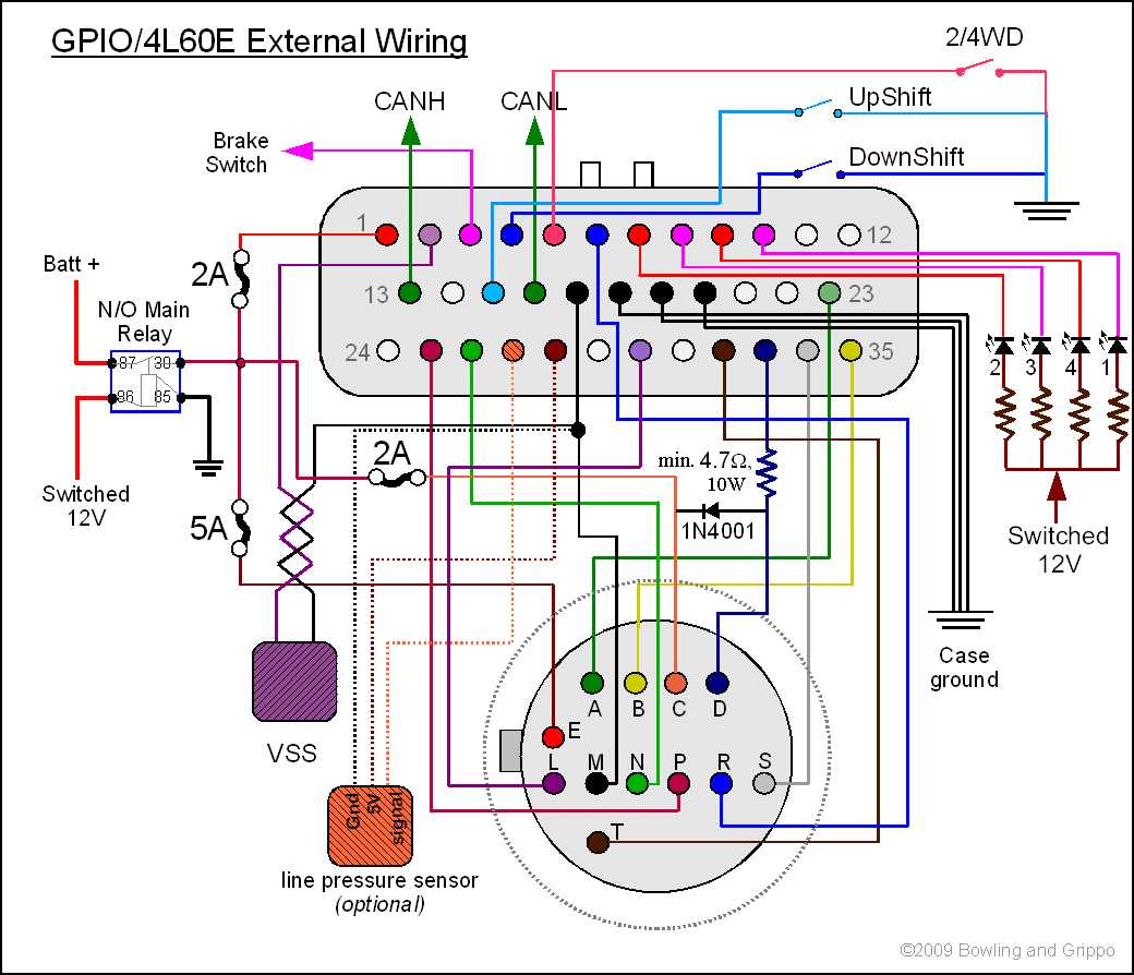 4l60e speed sensor wiring diagram