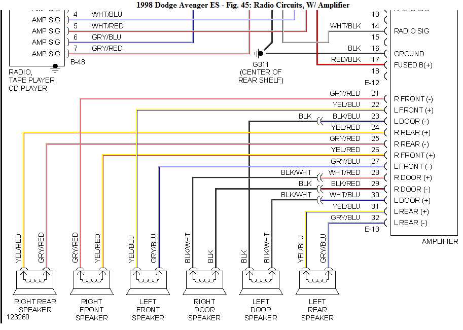 2001 dodge ram 1500 radio wiring diagram