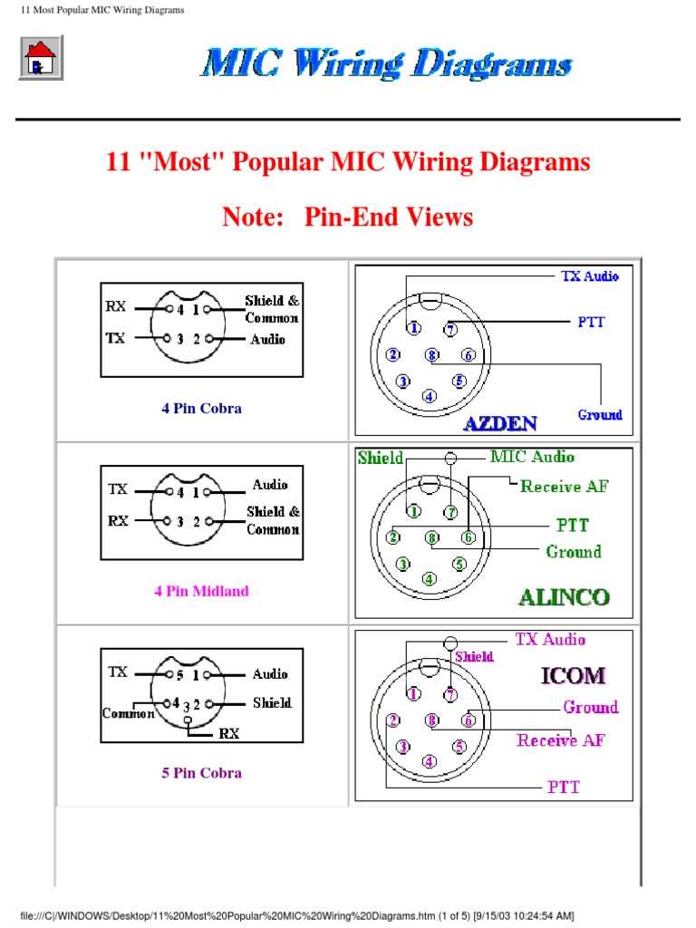 microphone wiring diagram 3 pin