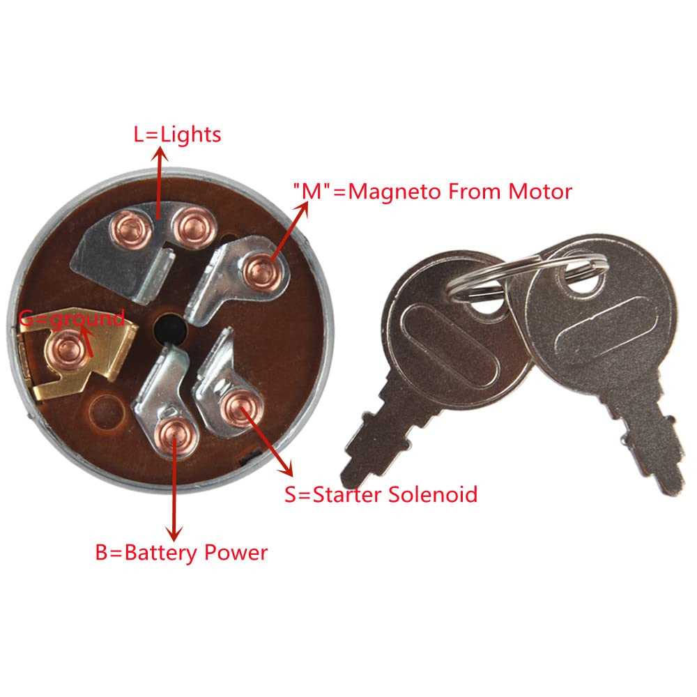 6 pin lawn mower ignition switch wiring diagram