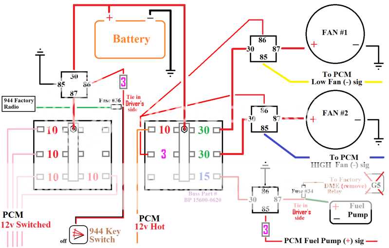 electric fan wiring diagram with relay