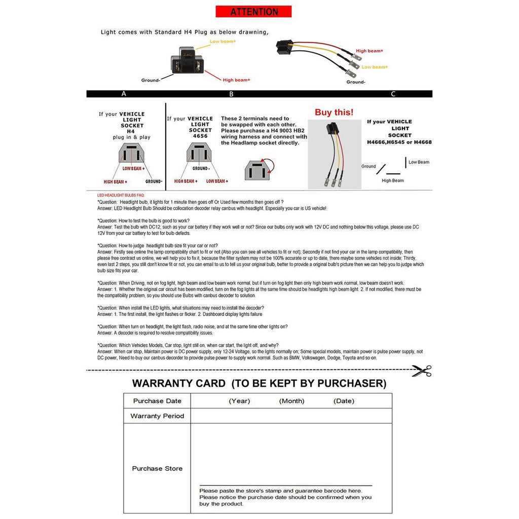 diagram h4 headlight h4 bulb wiring