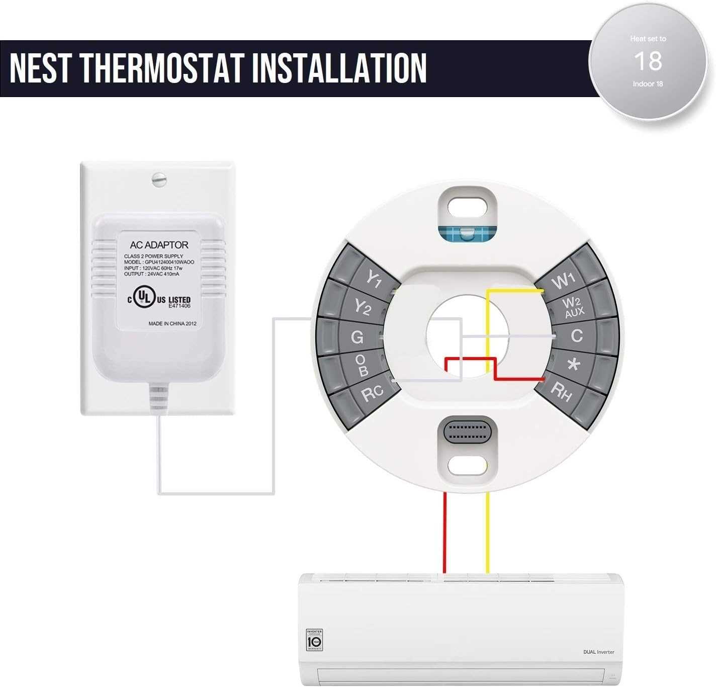 nest thermostat wiring diagram 2 wire