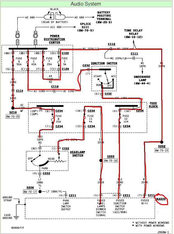 2001 dodge ram radio wiring diagram