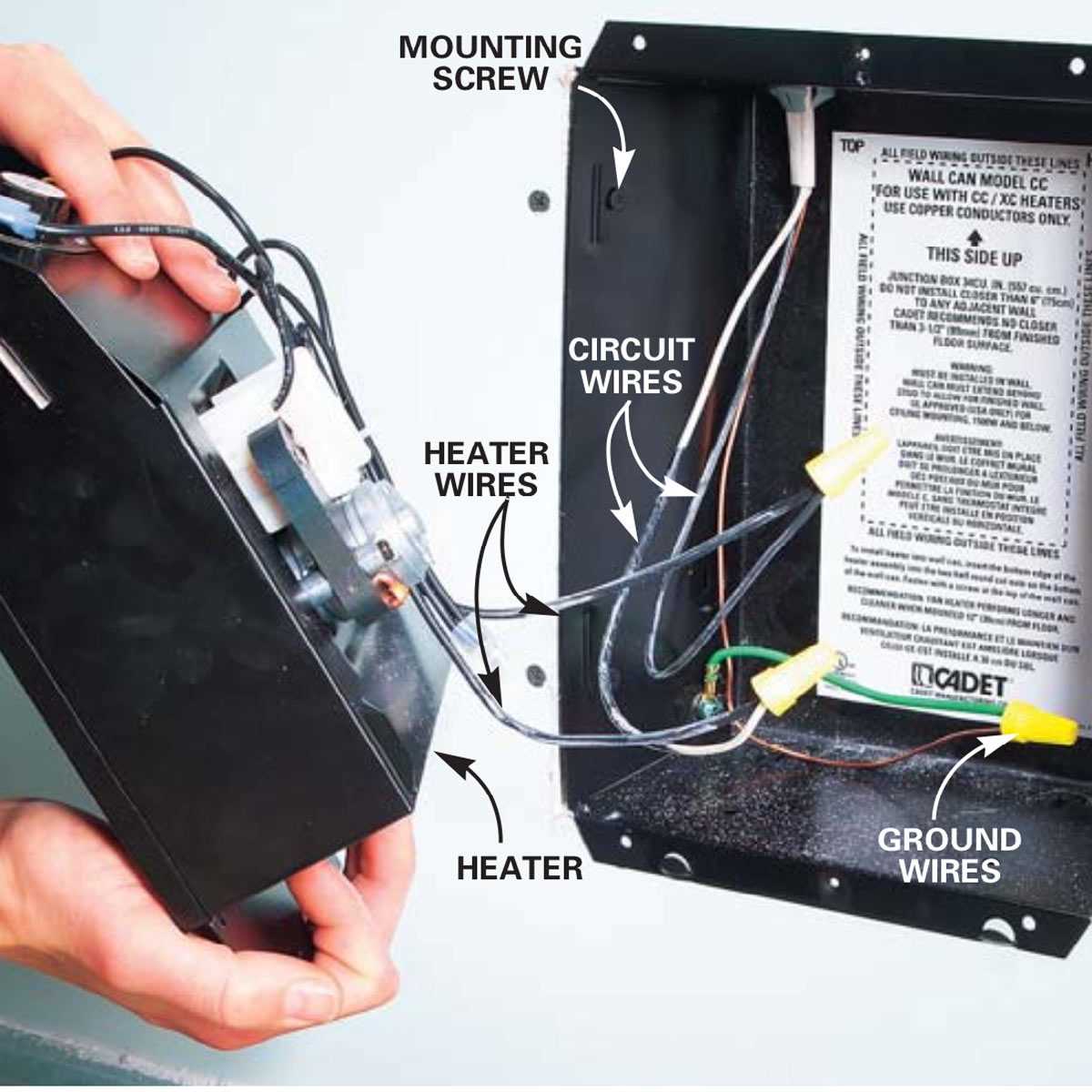 cadet heater wiring diagram