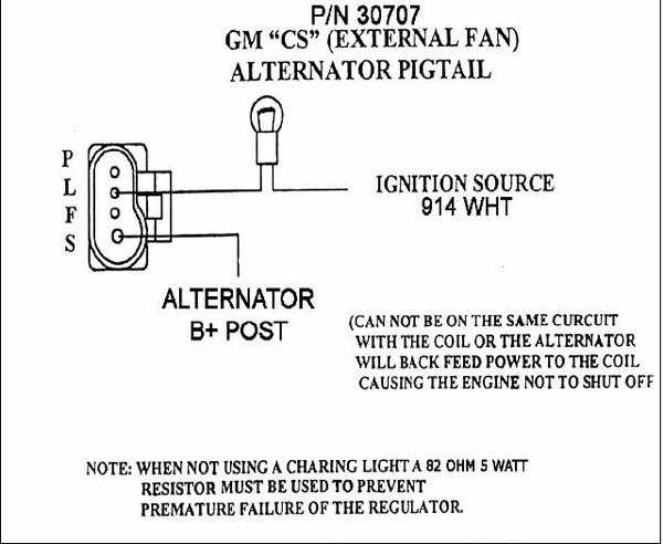 gm alternator plug wiring diagram