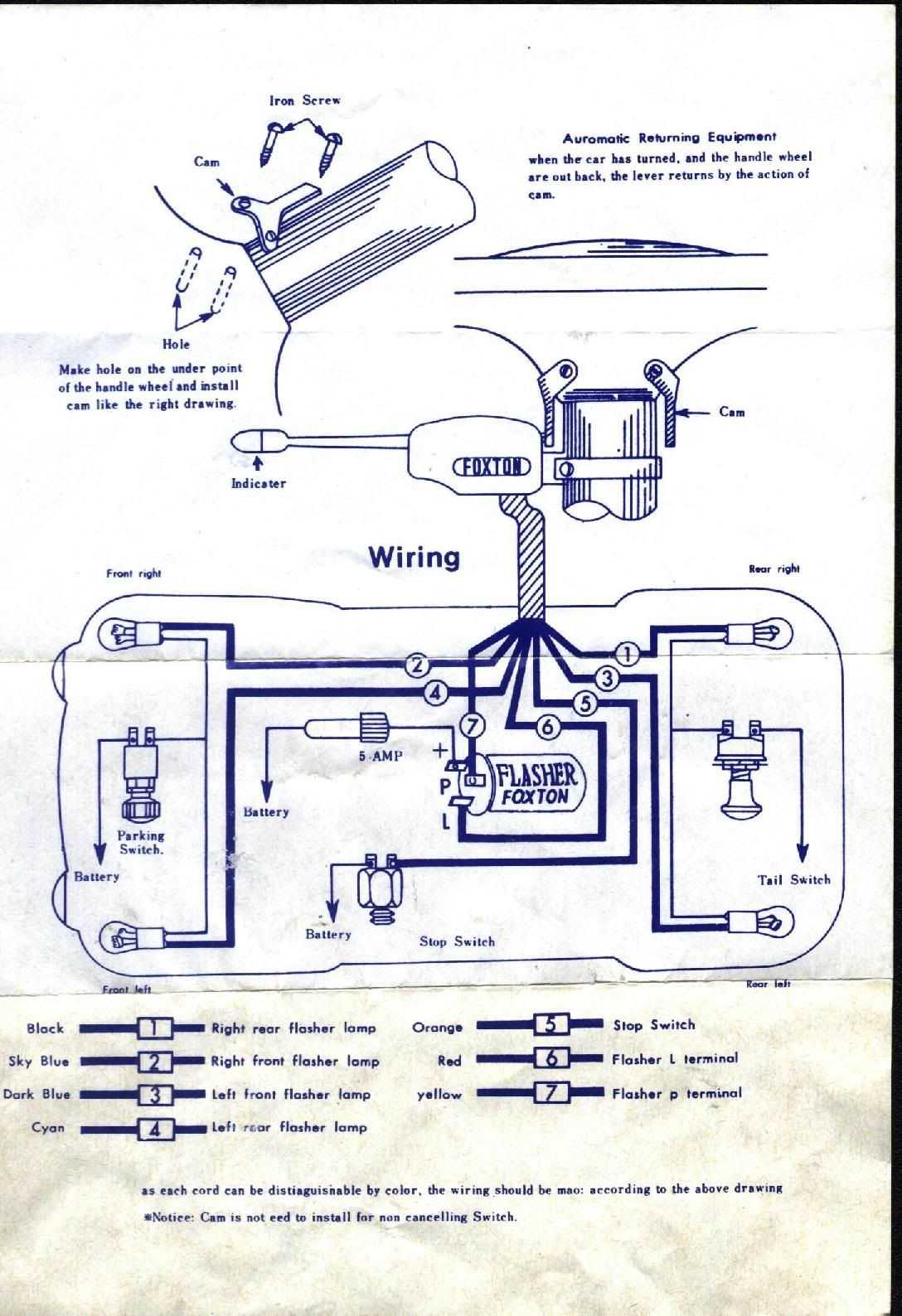 grote turn signal switch wiring diagram