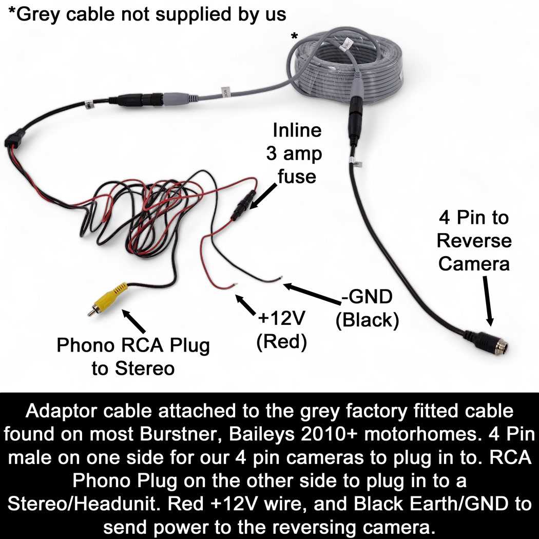 5 pin reversing camera wiring diagram