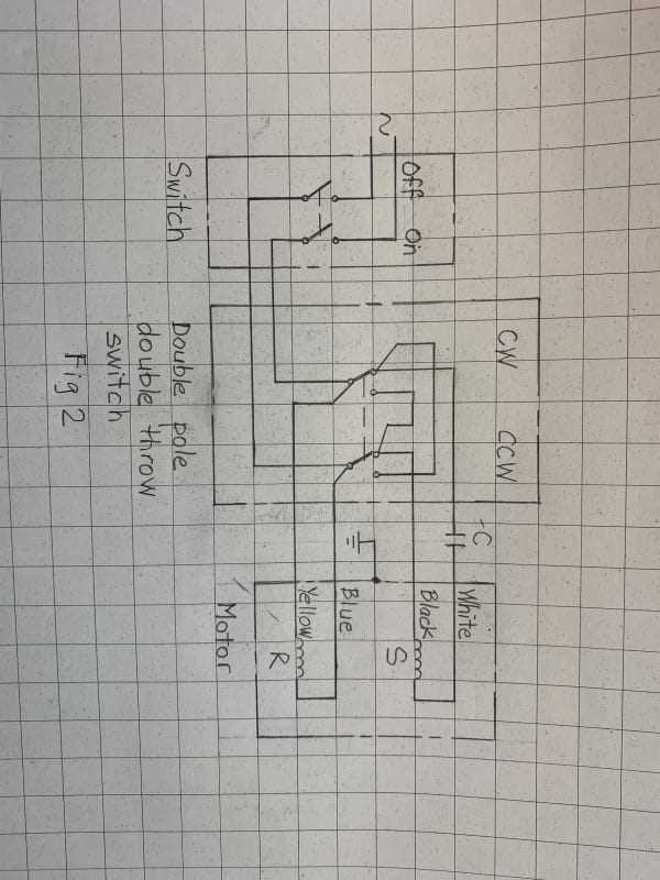 single phase reversible motor wiring diagram