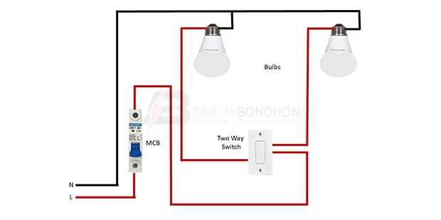 2 way switch wiring diagram