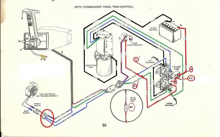 mercruiser tilt and trim switch wiring diagram