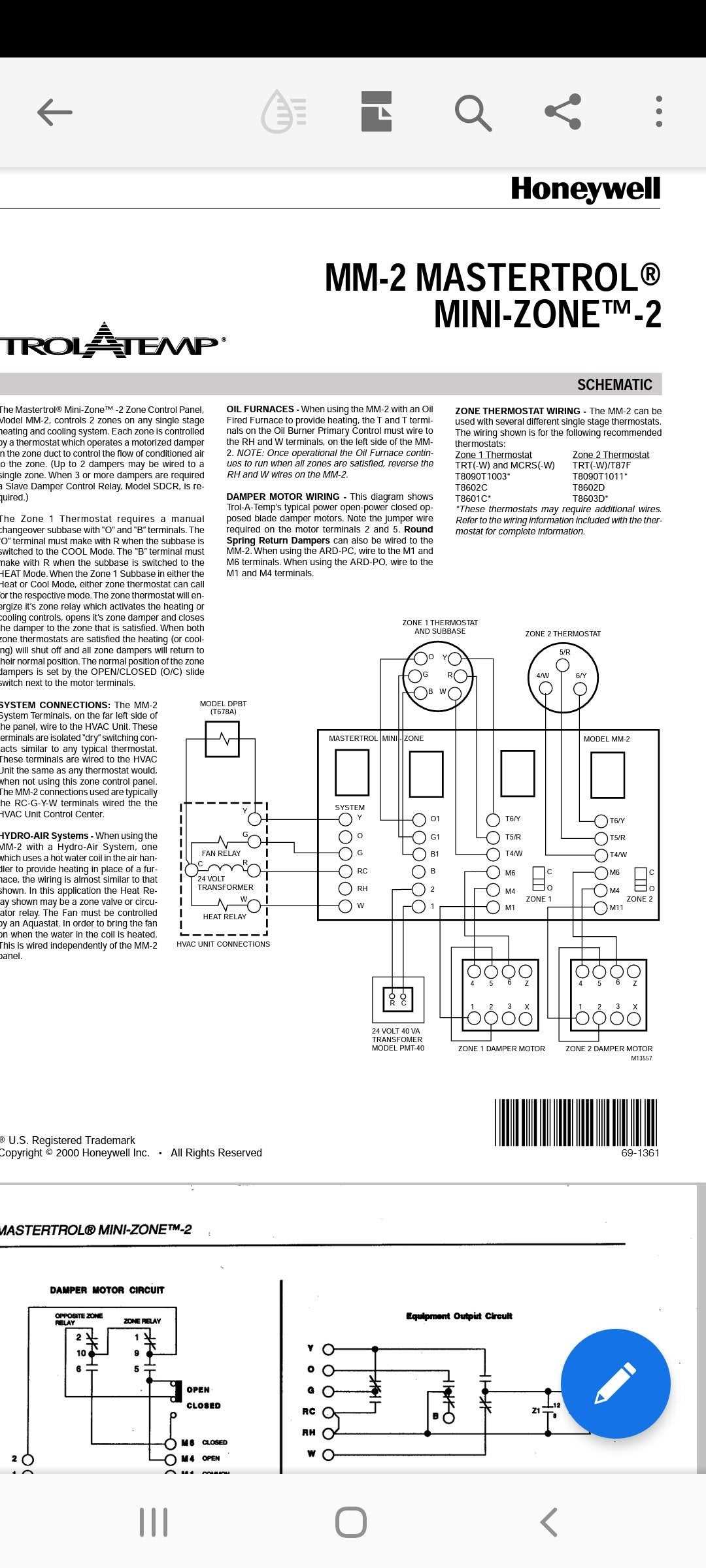 white rodgers 1361 zone valve wiring diagram