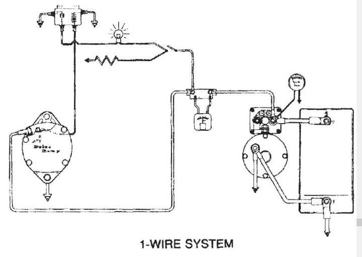 tractor alternator wiring diagram